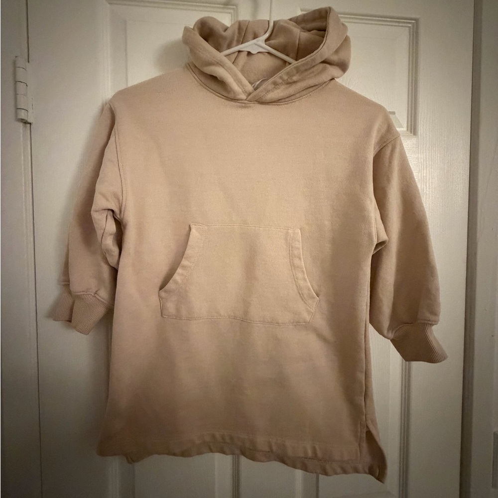 Boys Zara Tan Casual Hoodie
